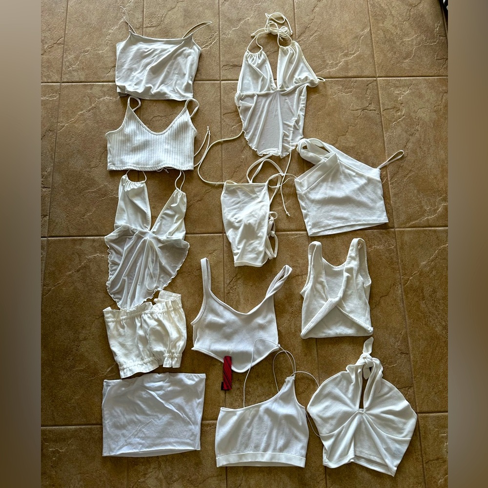 White crop top haul !
